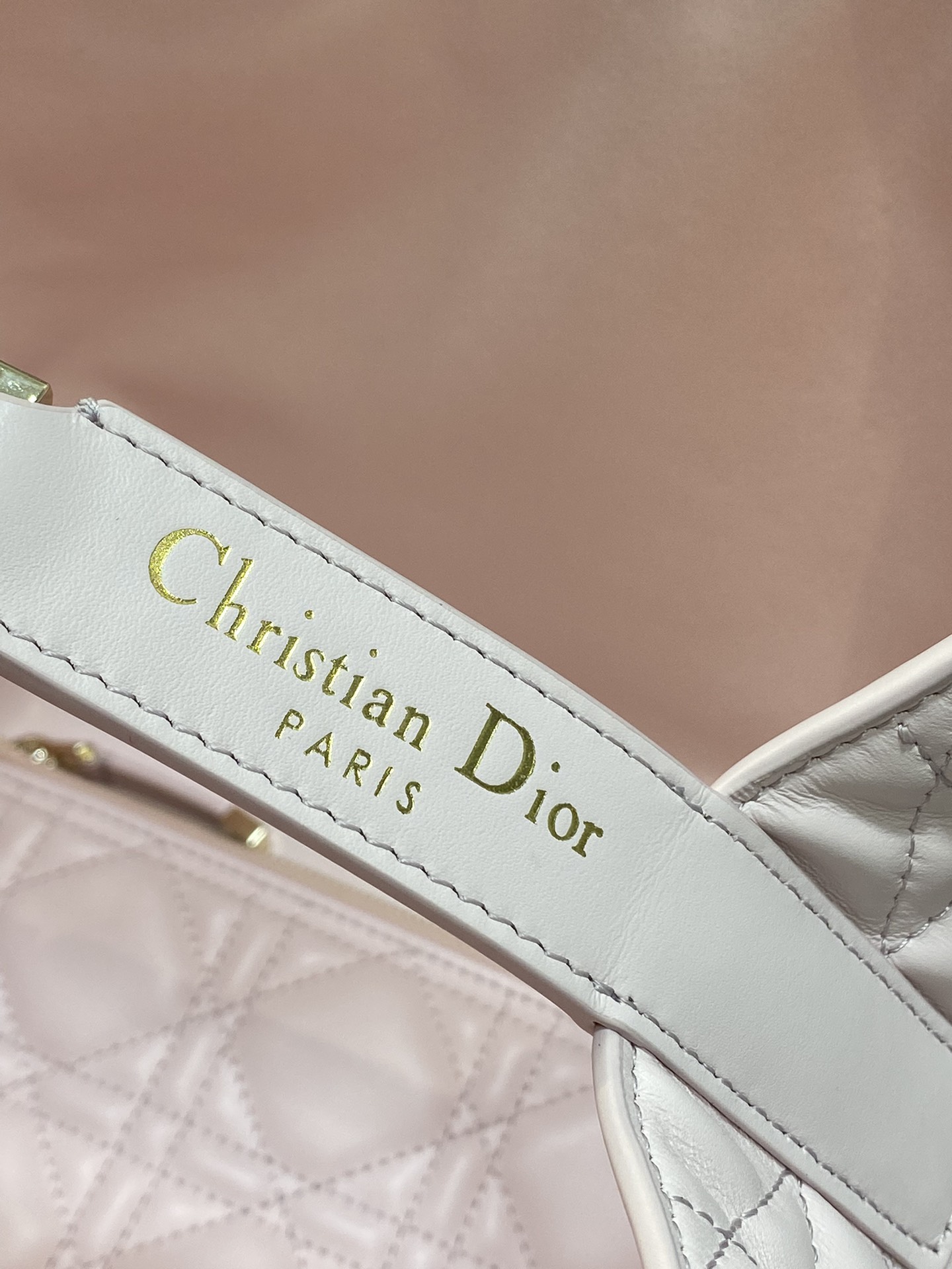 Medium Dior Toujours Bag Pale Pink Macrocannage Calfskin